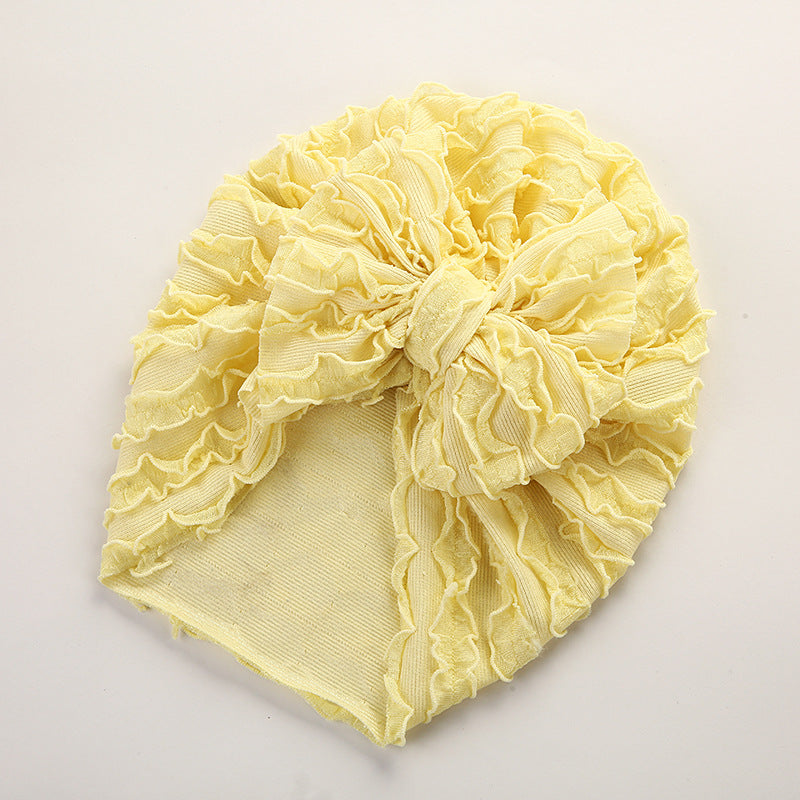 Baby Cow Louver Bow Head Cap Baby High Elastic Brimless Indian Tire Hat V.I.P Digital Presence