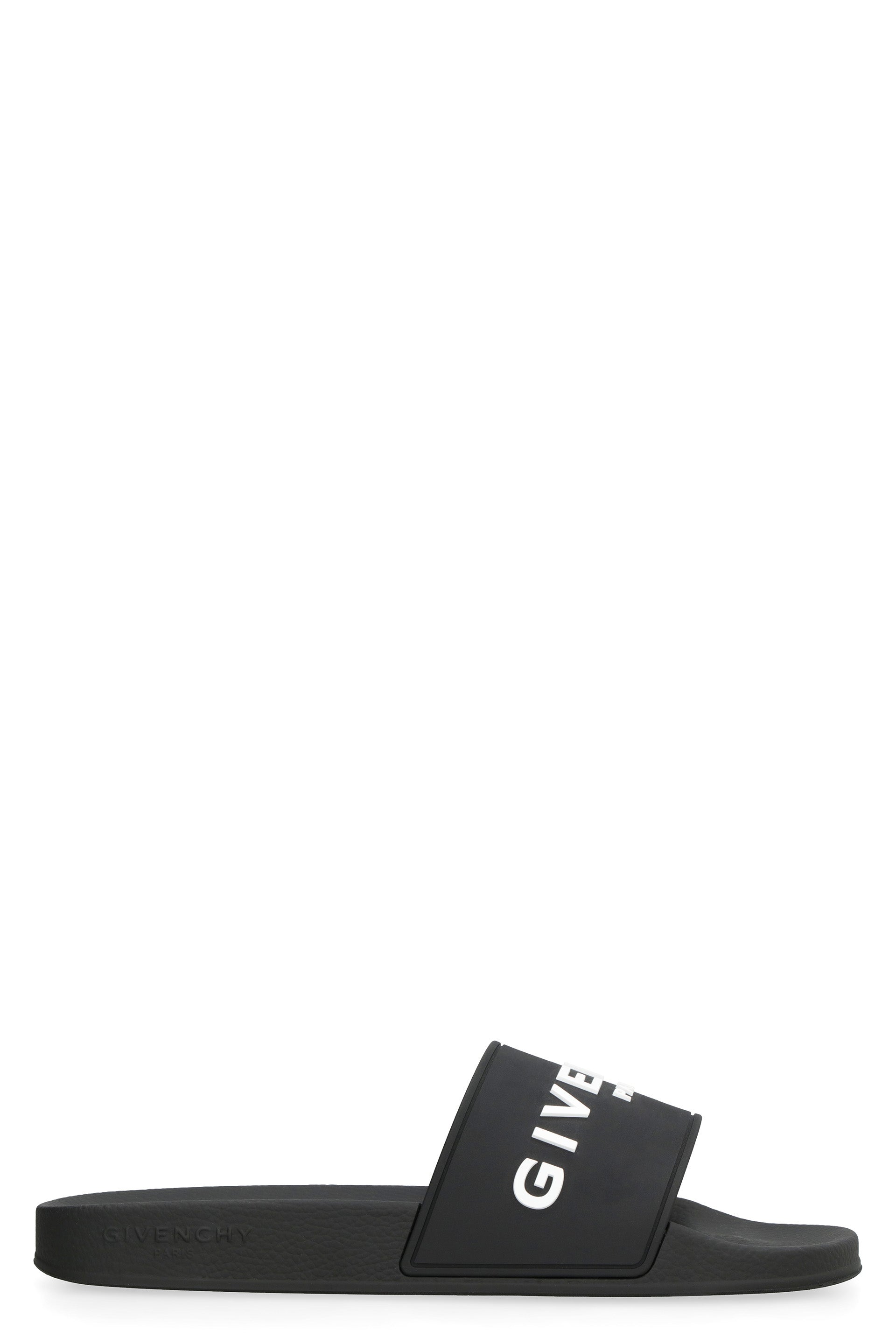 GIVENCHY Stylish Slide Sandals with Logo - 3 cm Rubber Sole Banlieue91