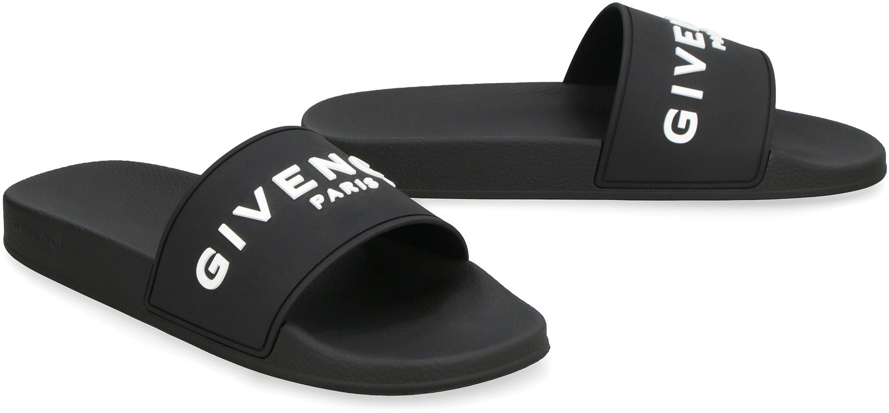 GIVENCHY Stylish Slide Sandals with Logo - 3 cm Rubber Sole Banlieue91