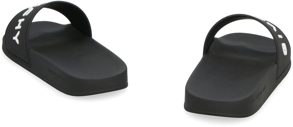 GIVENCHY Stylish Slide Sandals with Logo - 3 cm Rubber Sole Banlieue91