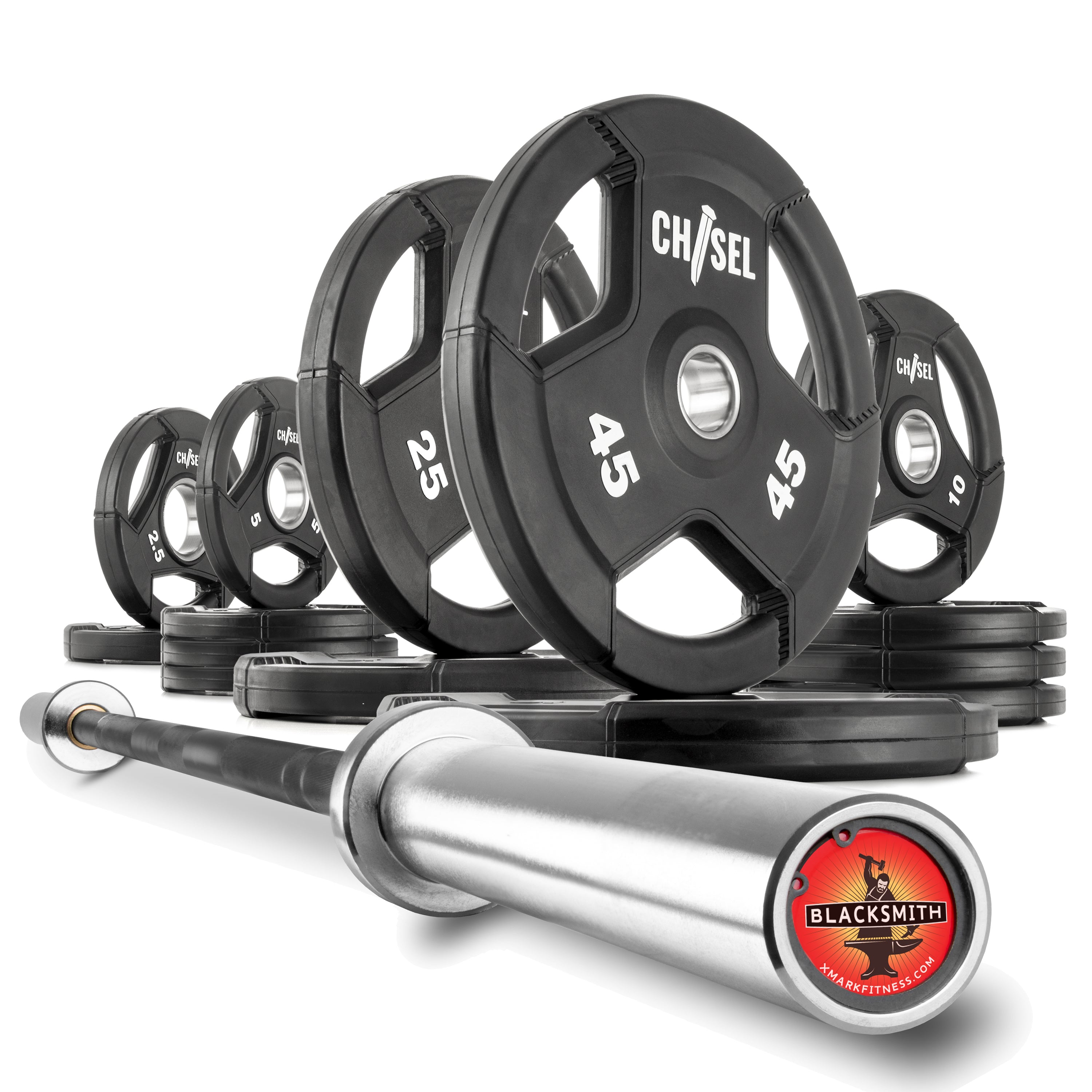 Chisel Olympic Weight Plates & Bar Set Builder XMARK