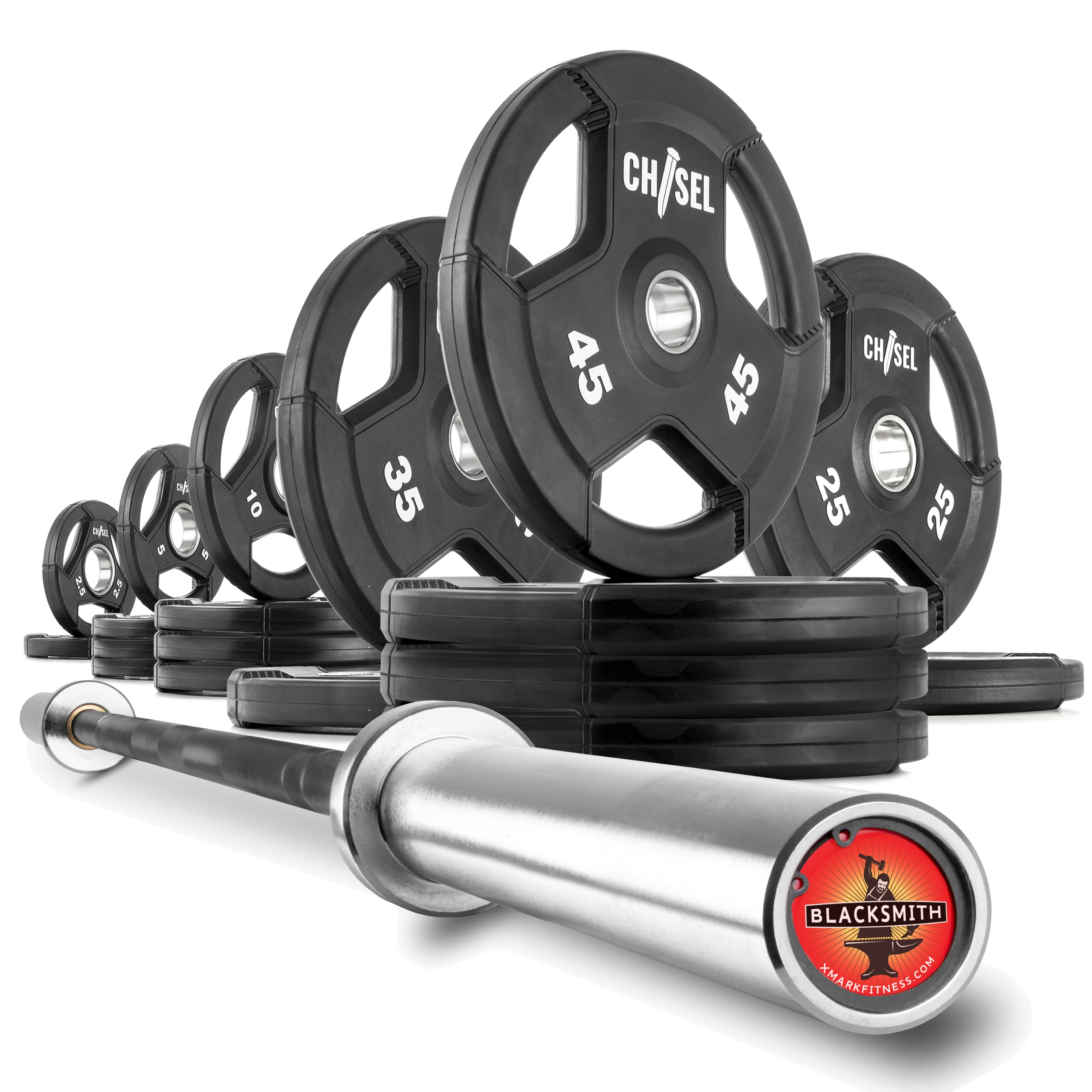 Chisel Olympic Weight Plates & Bar Set Builder XMARK