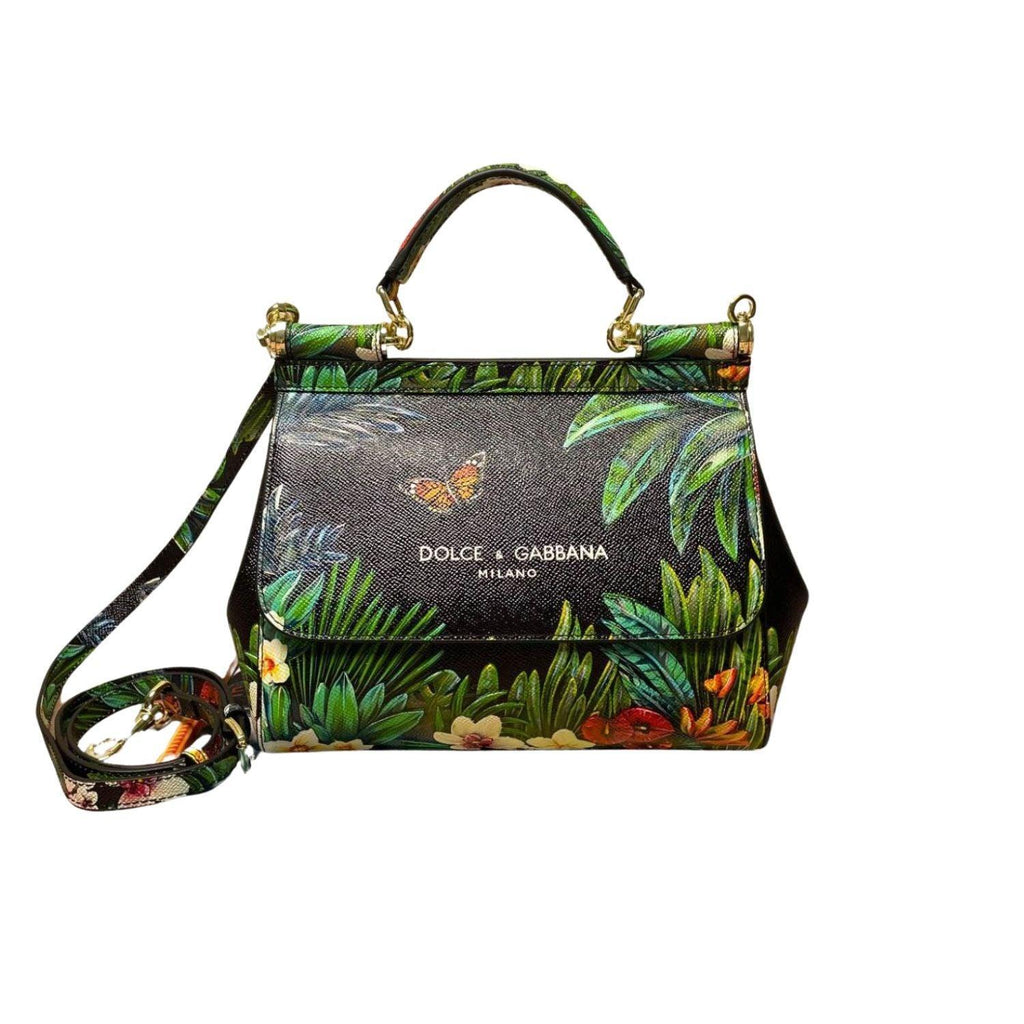 Dolce & Gabbana Flower Print Sicily Bag Banlieue91