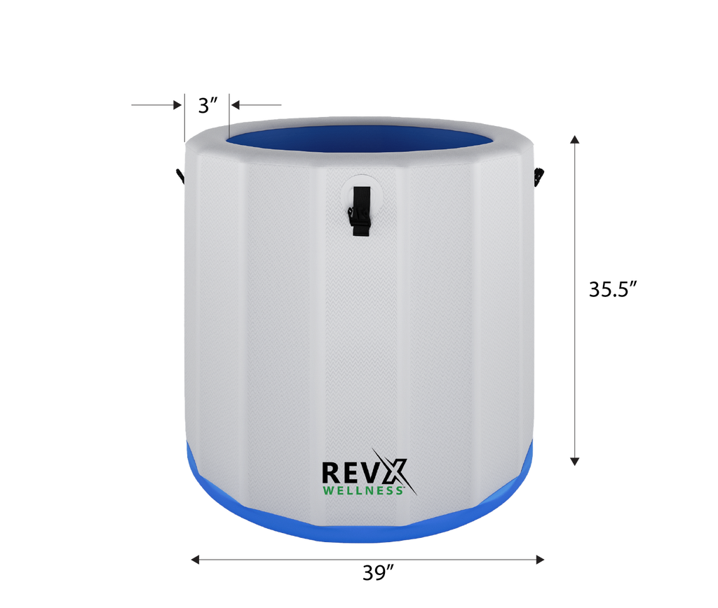 RevX Inflatable Barrel with Inflatable Steps RevX Wellness