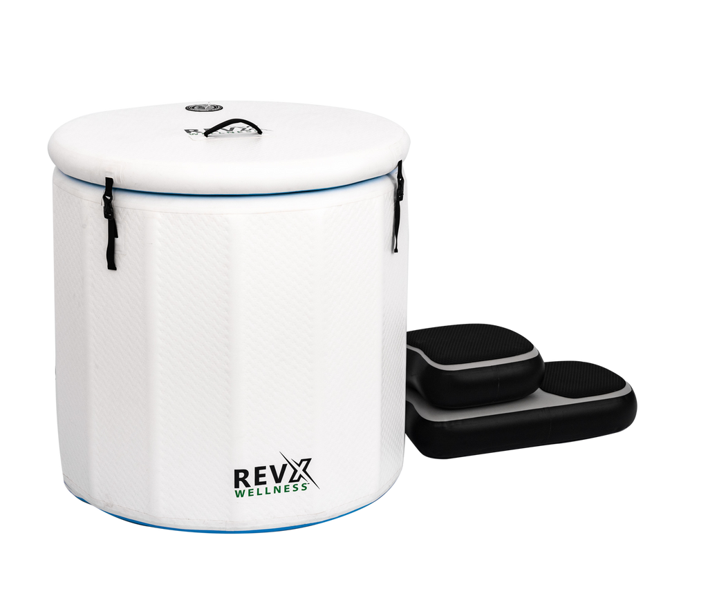 RevX Inflatable Barrel with Inflatable Steps RevX Wellness