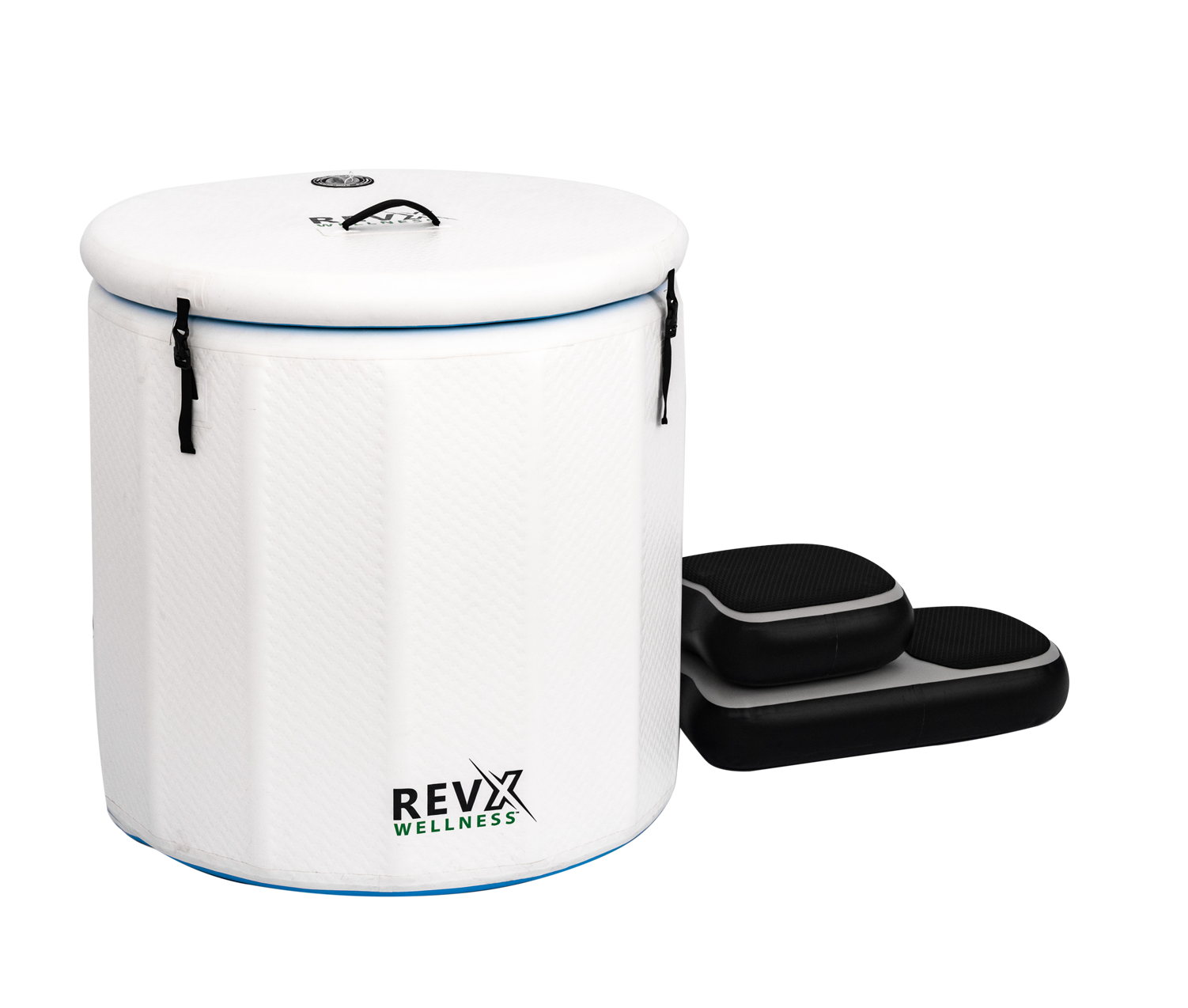 RevX Inflatable Barrel with Inflatable Steps RevX Wellness
