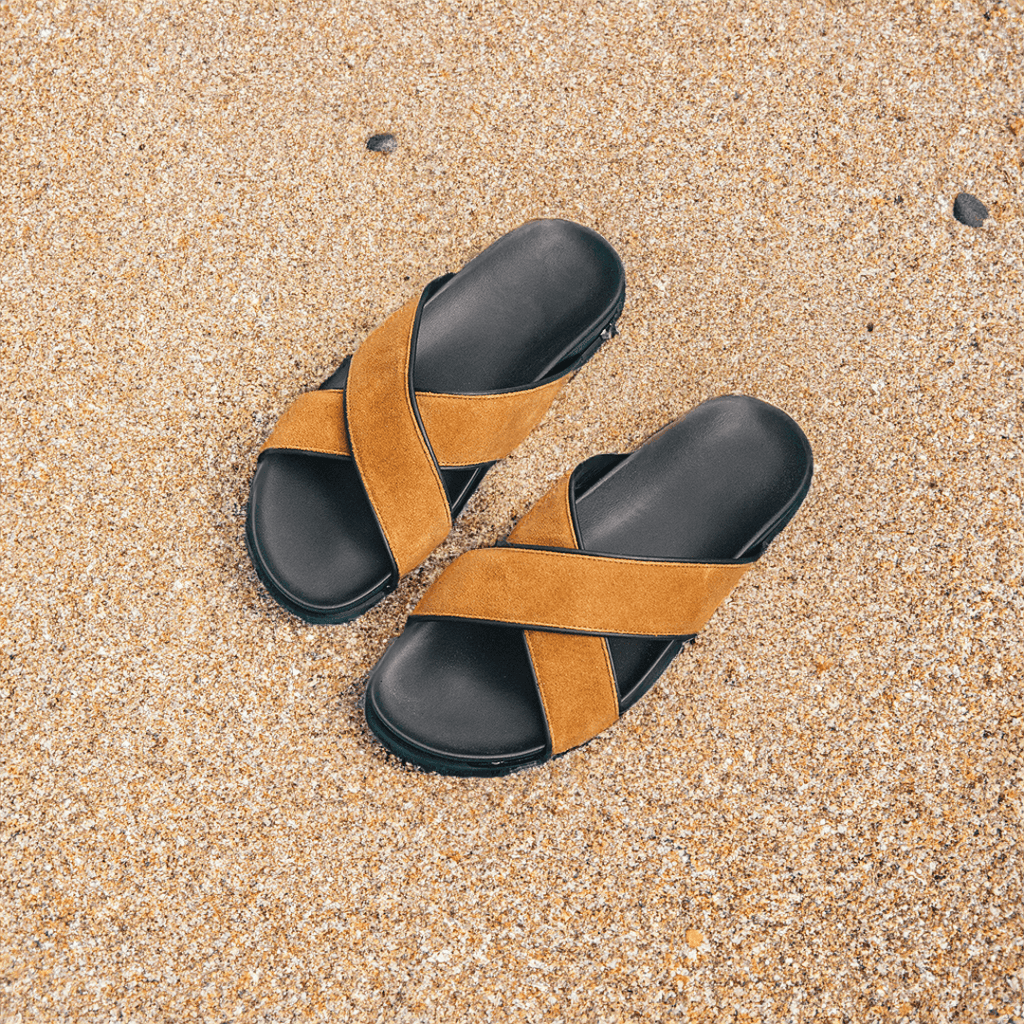 Women's Tan Amalfi Crossover Sandal Del Toro Shoes