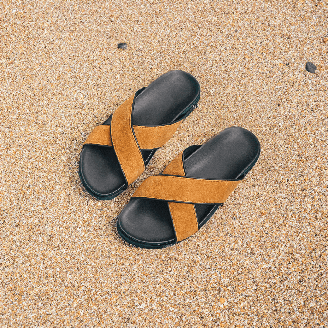 Women's Tan Amalfi Crossover Sandal Del Toro Shoes
