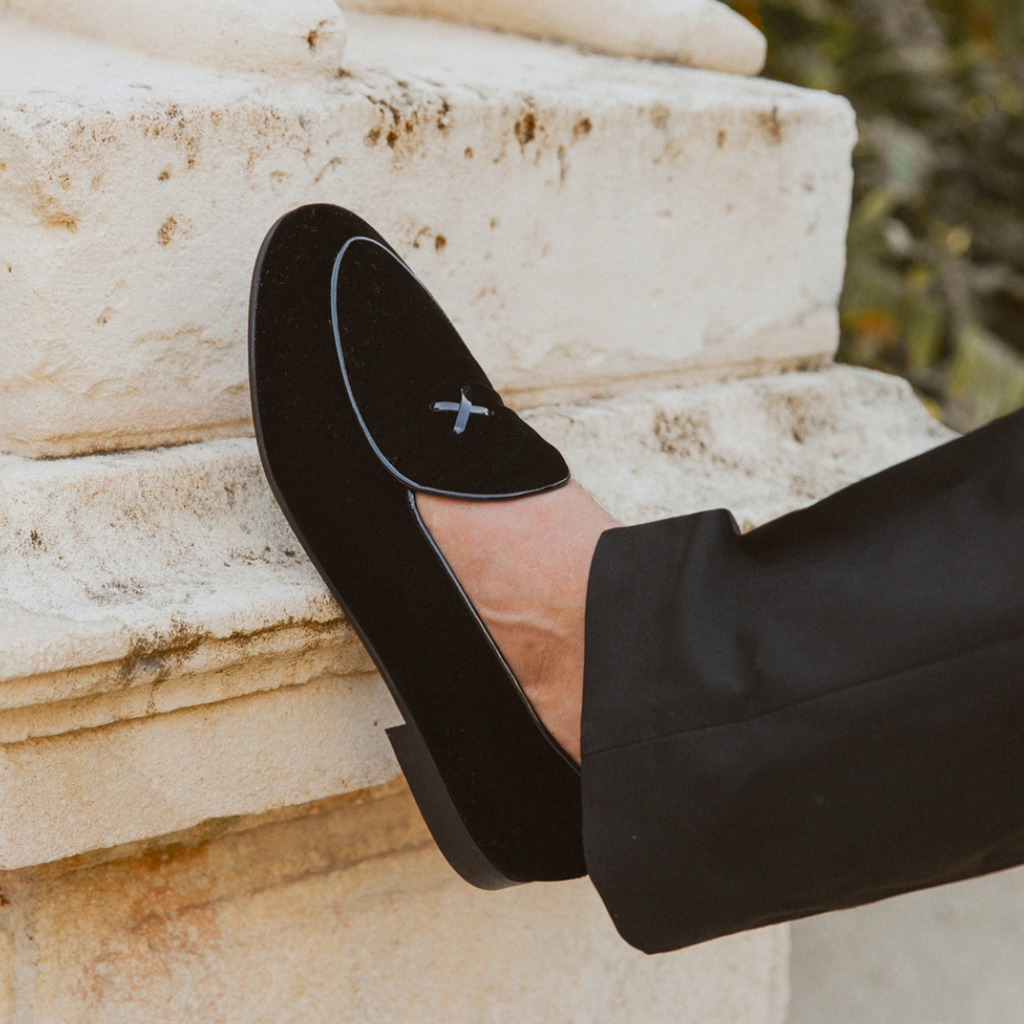 Men's Black Velvet Milano Loafer Del Toro Shoes