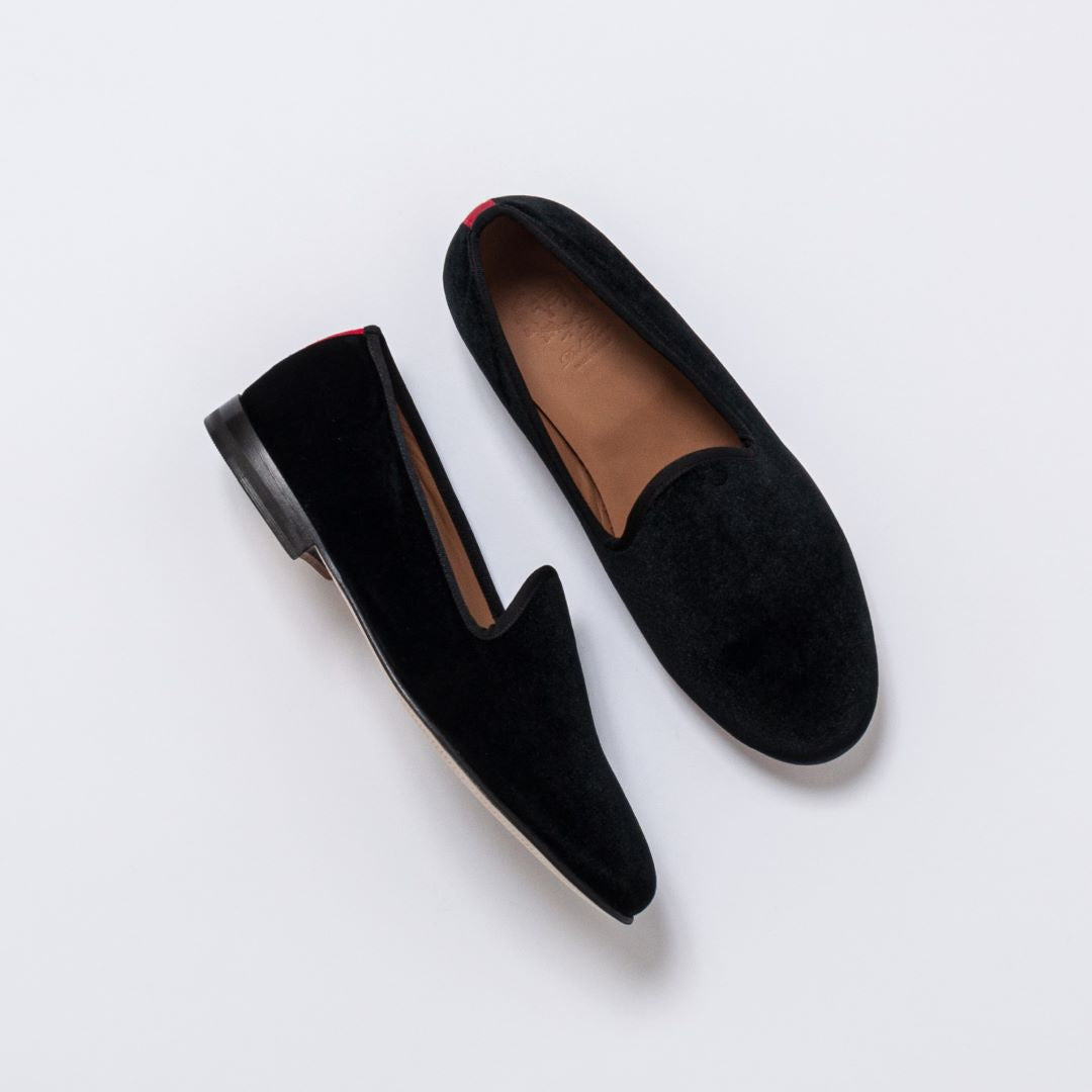 Men's Black Velvet Slipper II Del Toro Shoes