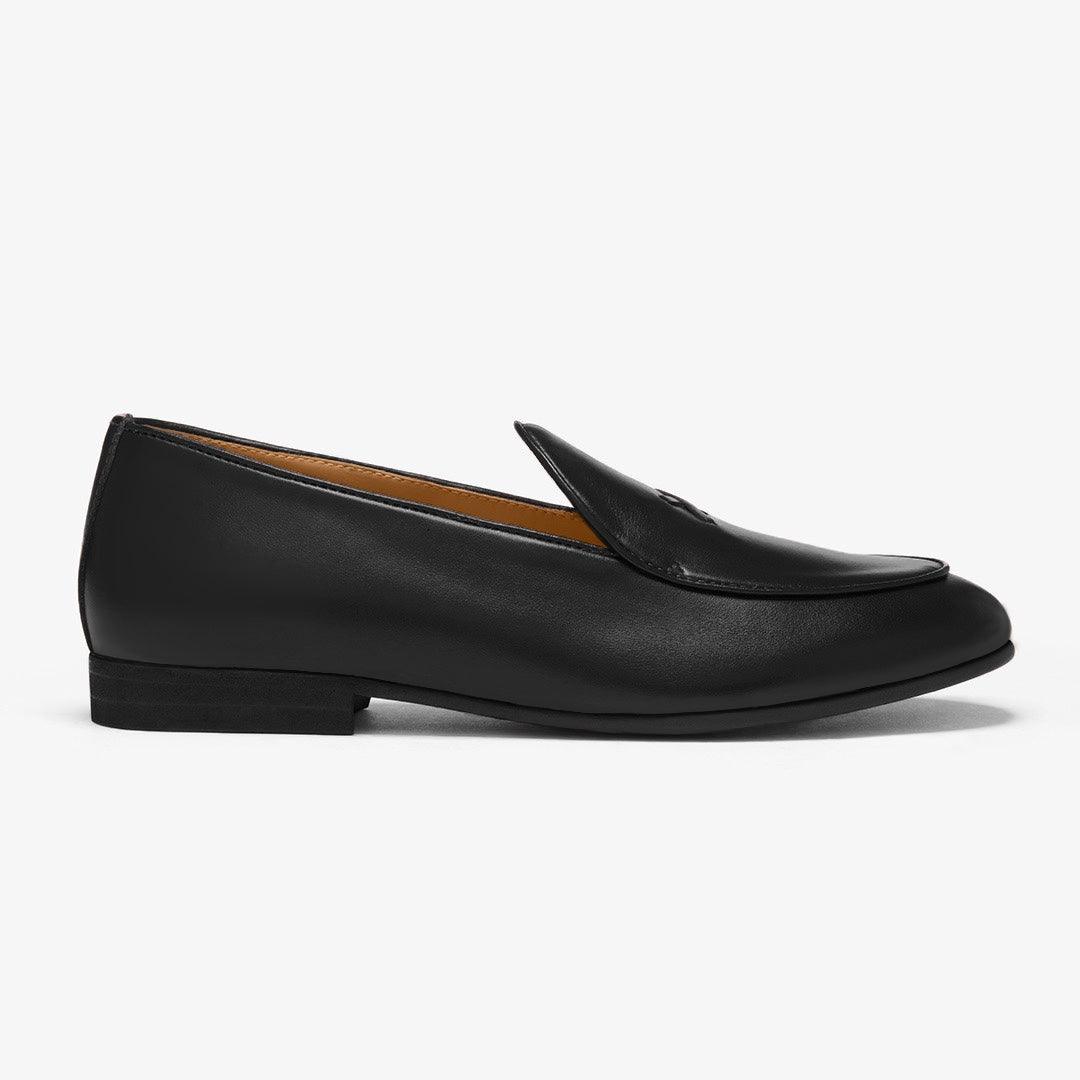 Men's Black Leather Milano Loafer Del Toro Shoes