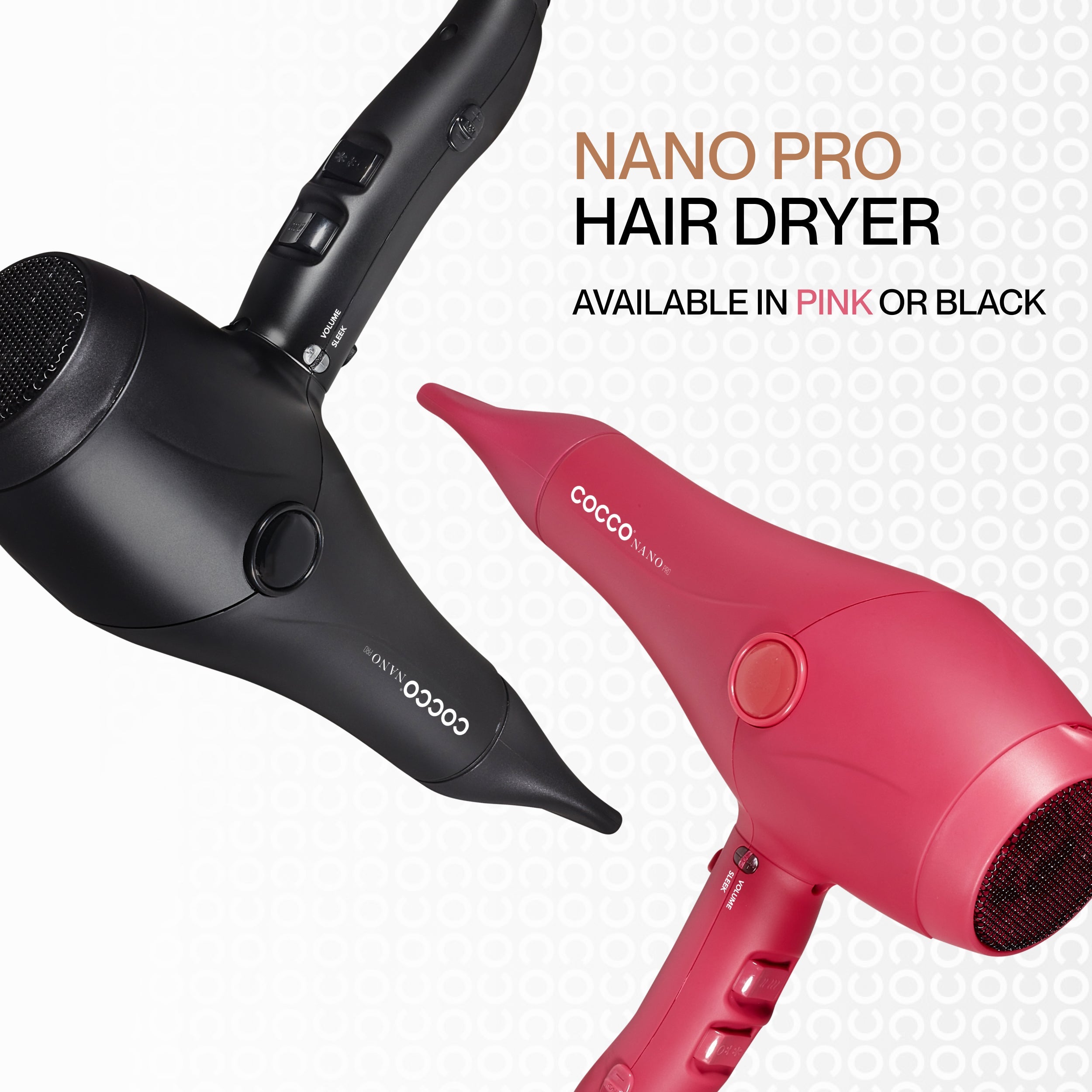 COCCO® Nano Pro Hair Dryer (Pink) Cocco Hair Professional
