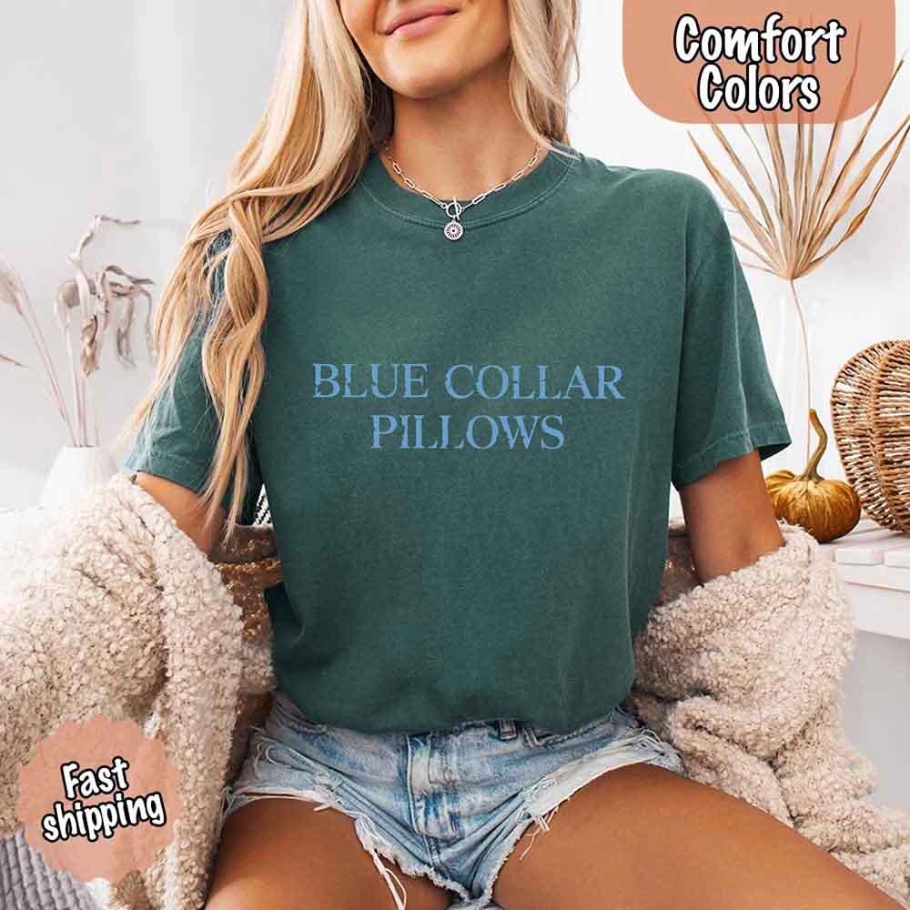 Blue Collar Wife/Girlfriend Comfort Colors Tee – Funny Women’s Shirt Adorb Custom Tees
