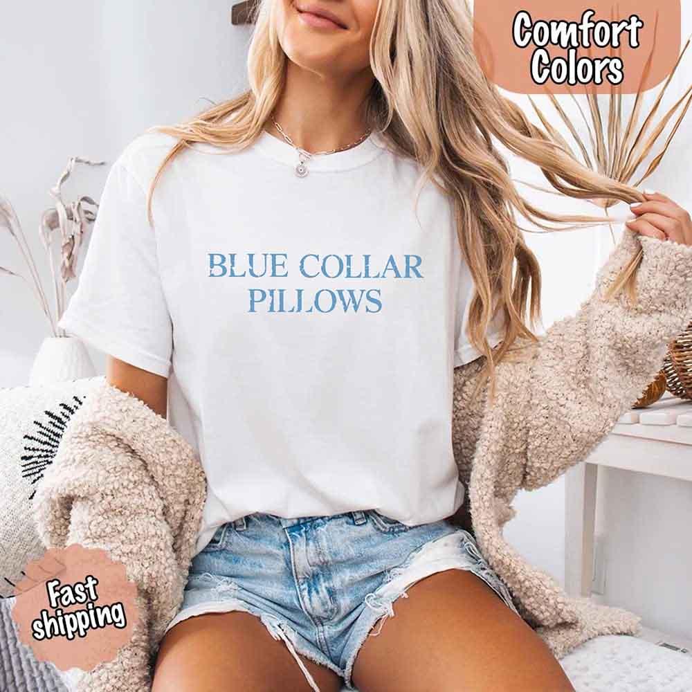 Blue Collar Wife/Girlfriend Comfort Colors Tee – Funny Women’s Shirt Adorb Custom Tees