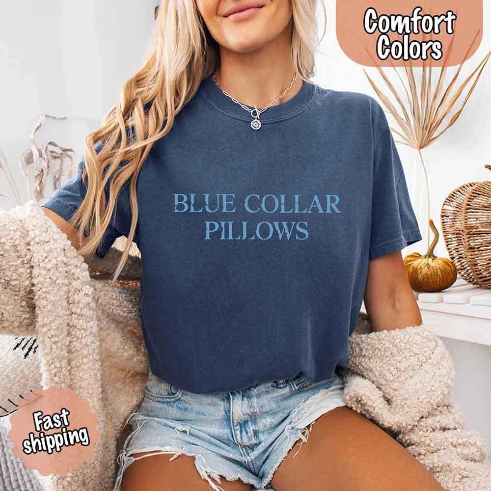Blue Collar Wife/Girlfriend Comfort Colors Tee – Funny Women’s Shirt Adorb Custom Tees