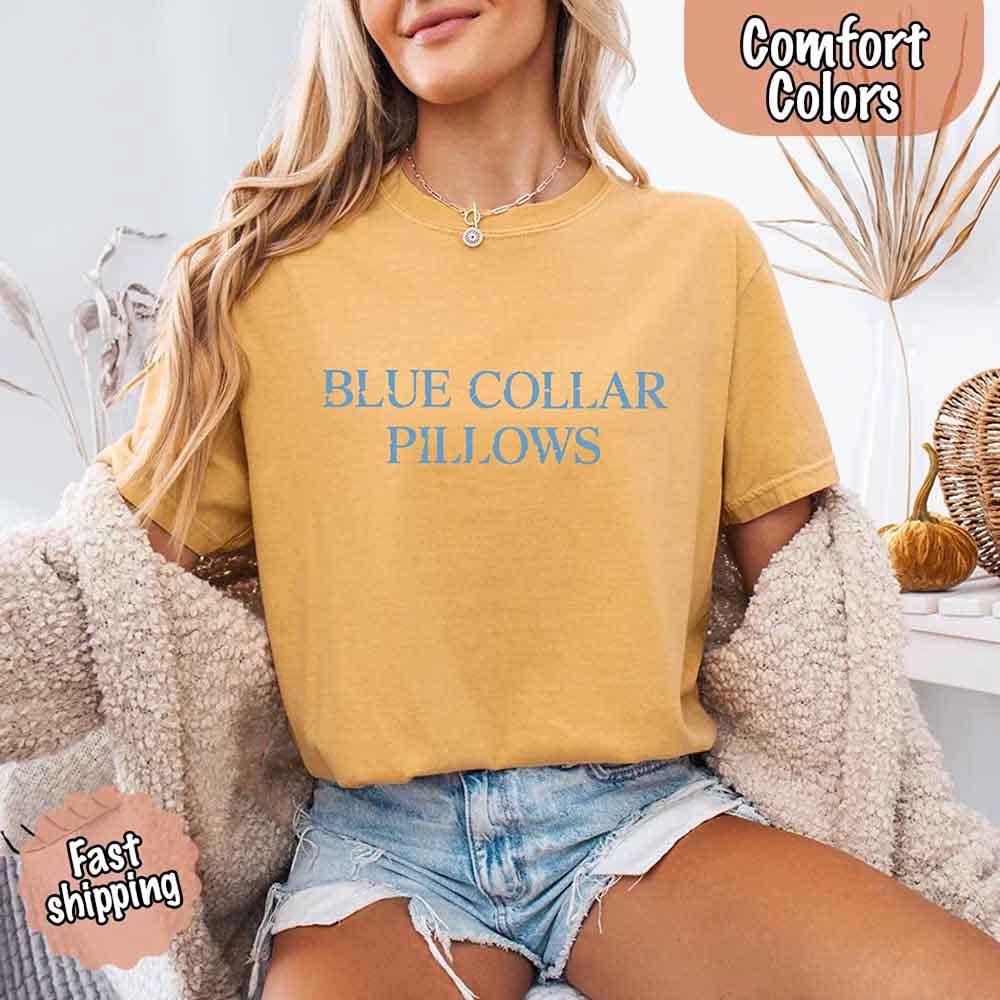 Blue Collar Wife/Girlfriend Comfort Colors Tee – Funny Women’s Shirt Adorb Custom Tees