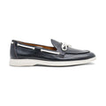 Women's Black Pebbled Leather Barca Yacht Loafer Del Toro Shoes