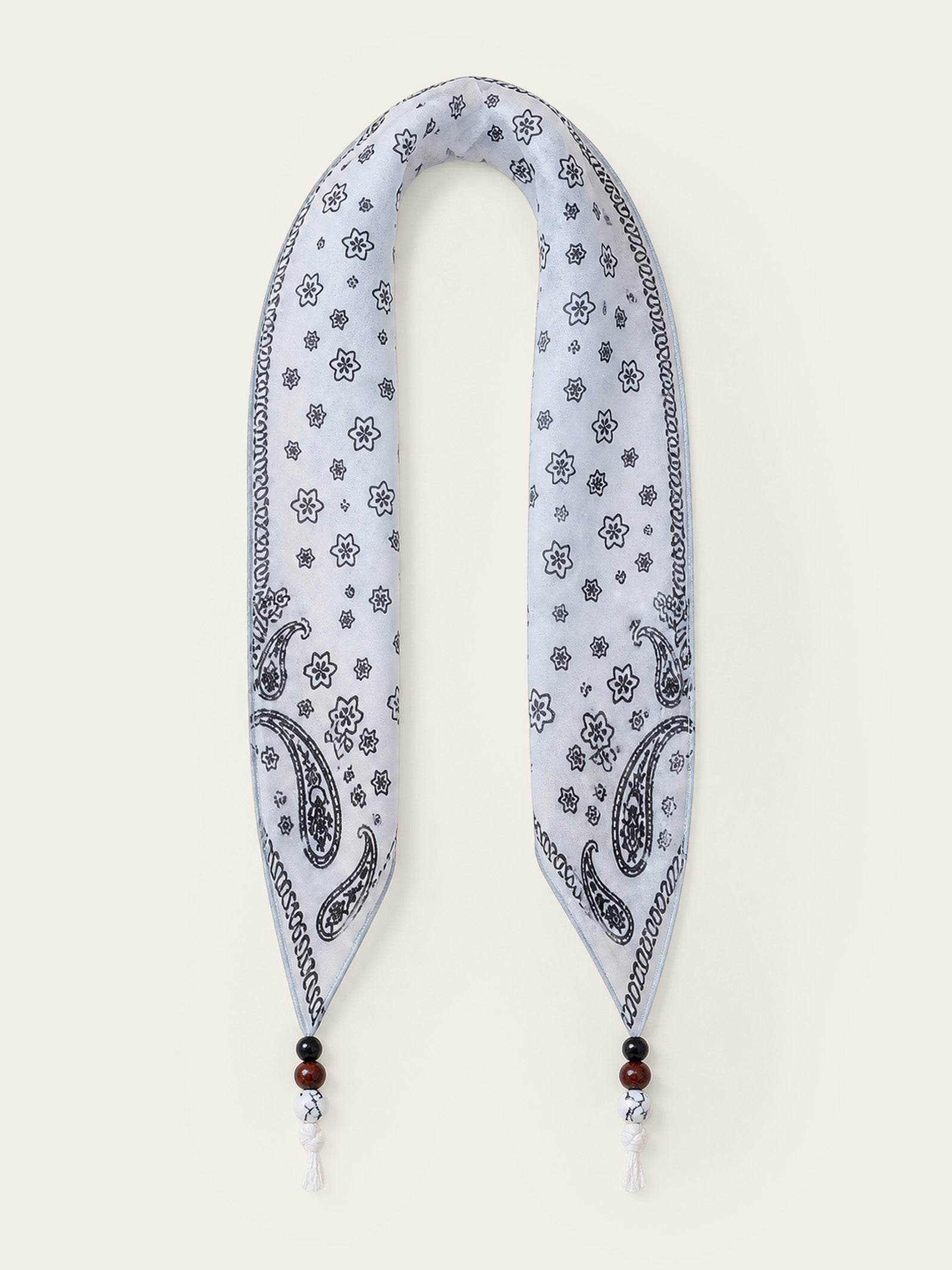 Bohemian Floral Multi-Functional Silk Scarf LINTICO