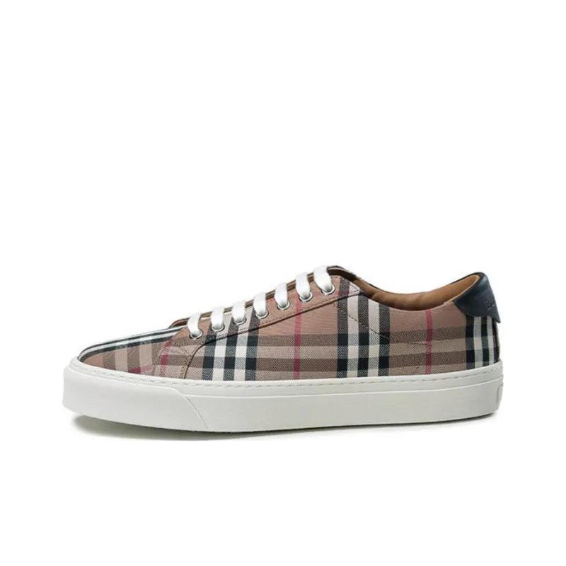 Burberry Check Print Low-Top Sneaker Dark Brown Banlieue91