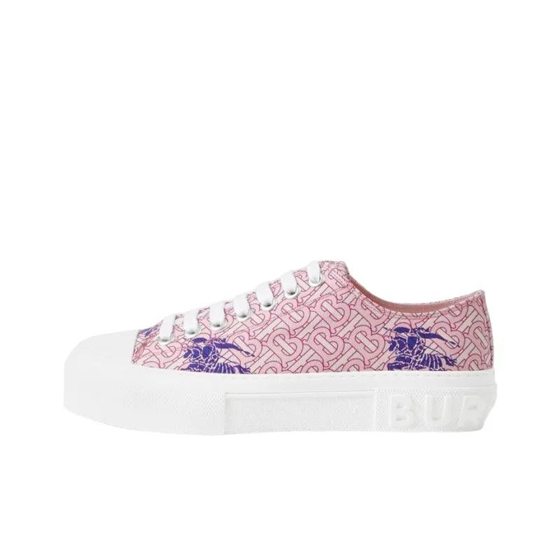 Burberry EKD Monogram Pattern Flatform Pink Banlieue91