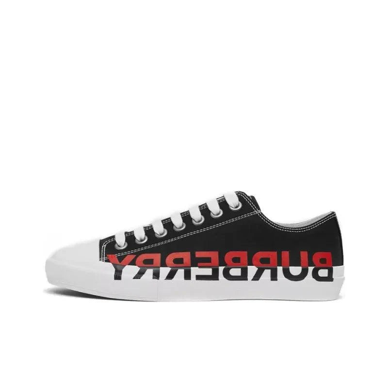 Burberry Logo Print Cotton Black Red White Banlieue91