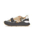 Burberry Ramsey Vintage Check Suede Leather Sneakers Grey Archive Beige Banlieue91
