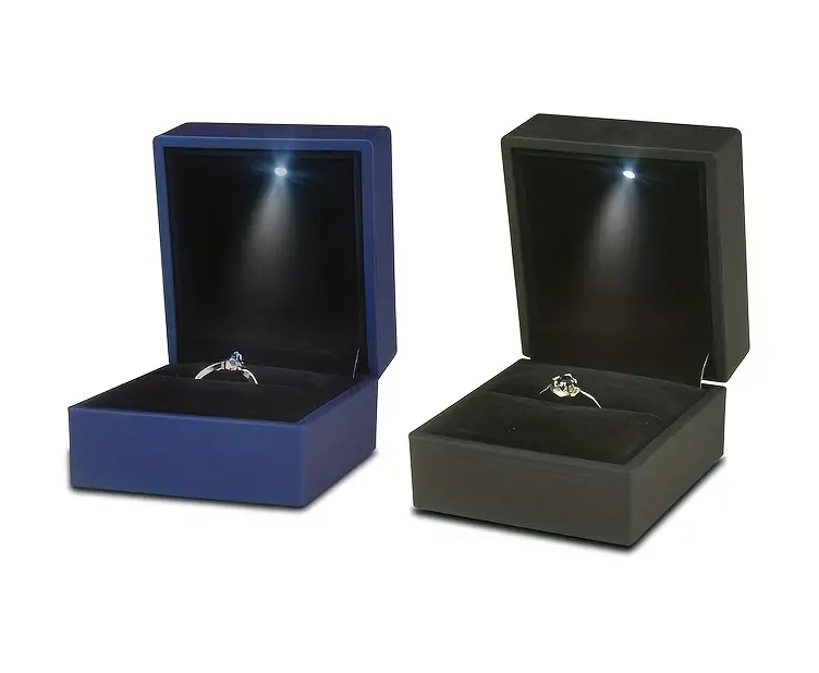 " Elegant LED Light Ring Box: Perfect for Engagement & Wedding Gifts - Keep Your Jewelry Safe & Secure!  & Secure!" V.I.P Digital Presence