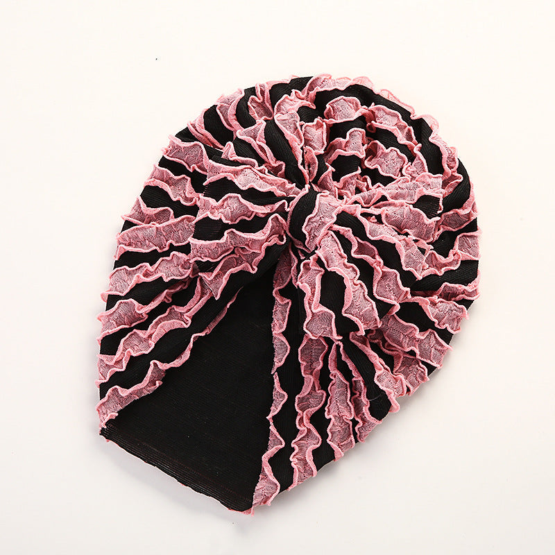 Baby Cow Louver Bow Head Cap Baby High Elastic Brimless Indian Tire Hat V.I.P Digital Presence