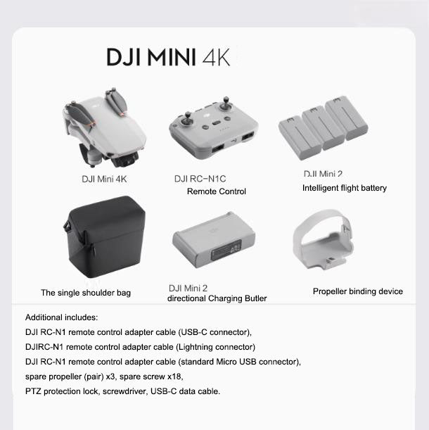 DJI Mini 4K Ultra HD Mini Aerial Drone Captain with Intelligent Range Shooting and Remote Control Aircraft V.I.P Digital Presence