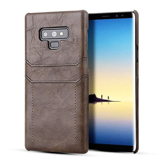 Card Holder Case for Samsung Galaxy Note 9 8 Luxury Leather Wallet Shockproof Slim Hard Back Cover for Galaxy V.I.P Digital Presence