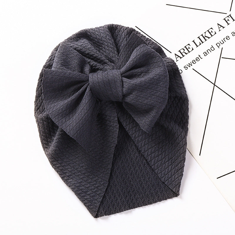 Pit Strip Children's Hat Double Bow Baby Baotou Cap Baby Warm Indian Tire Cap V.I.P Digital Presence