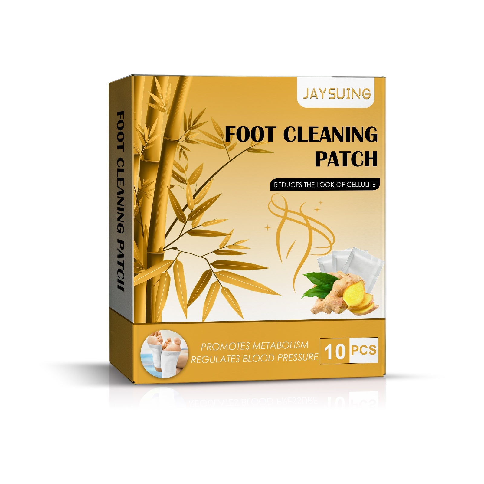 Ginger Body Shaping Foot Patch, Body Dehumidification Firming Slimming Massage Patch