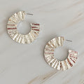 Crinkled Art Hoop Earrings Ellisonyoung.com