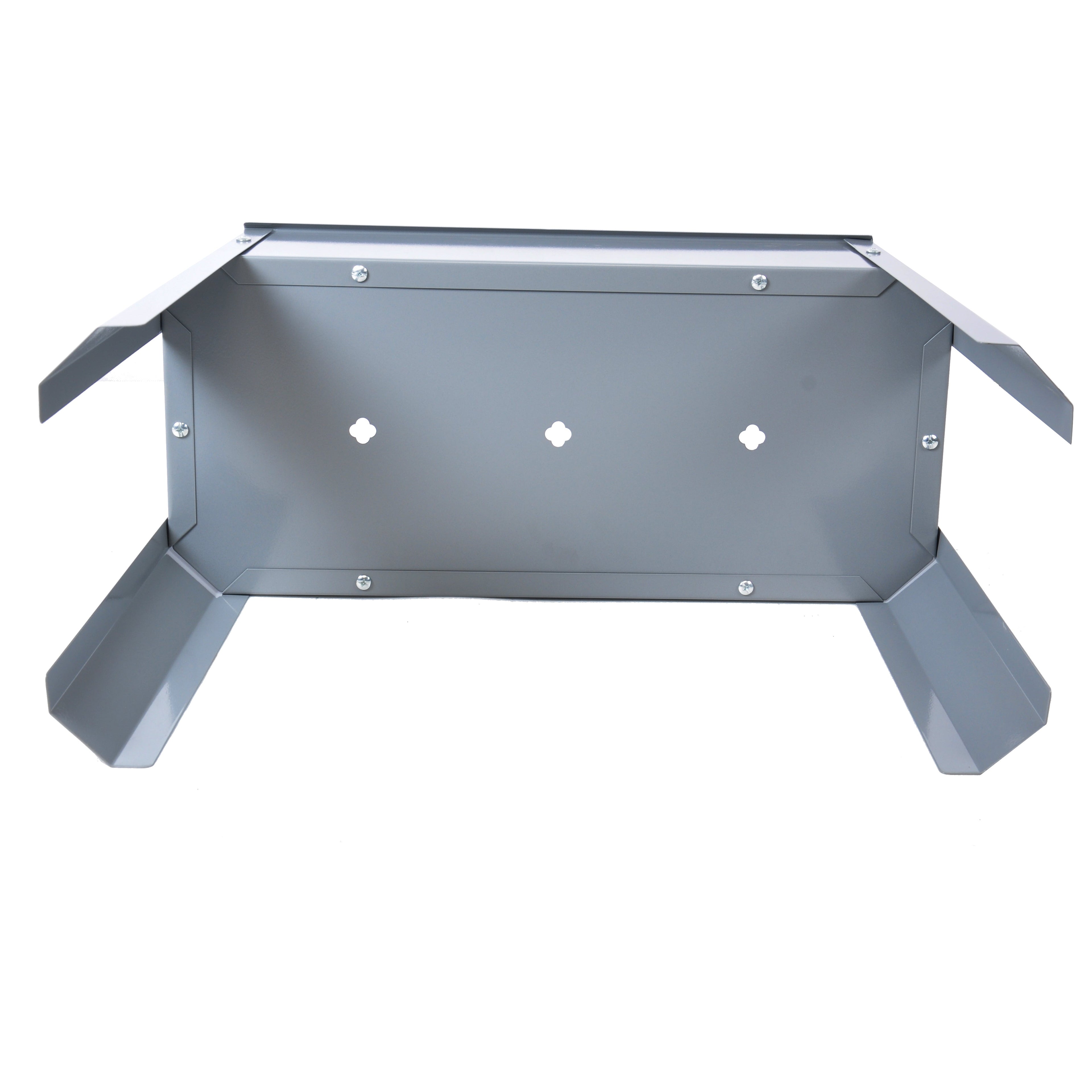 Elevated garden bed, metal elevated outdoor flowerpot box, suitable for backyard and terrace, large flowerpot Grey + Steel