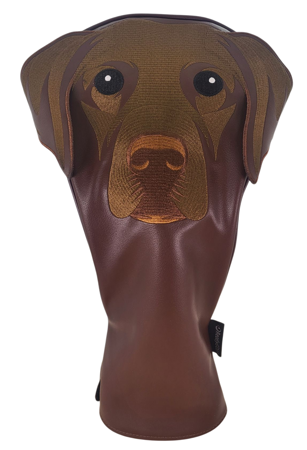 Chocolate Labrador Embroidered Classic Driver Headcover by ReadyGOLF