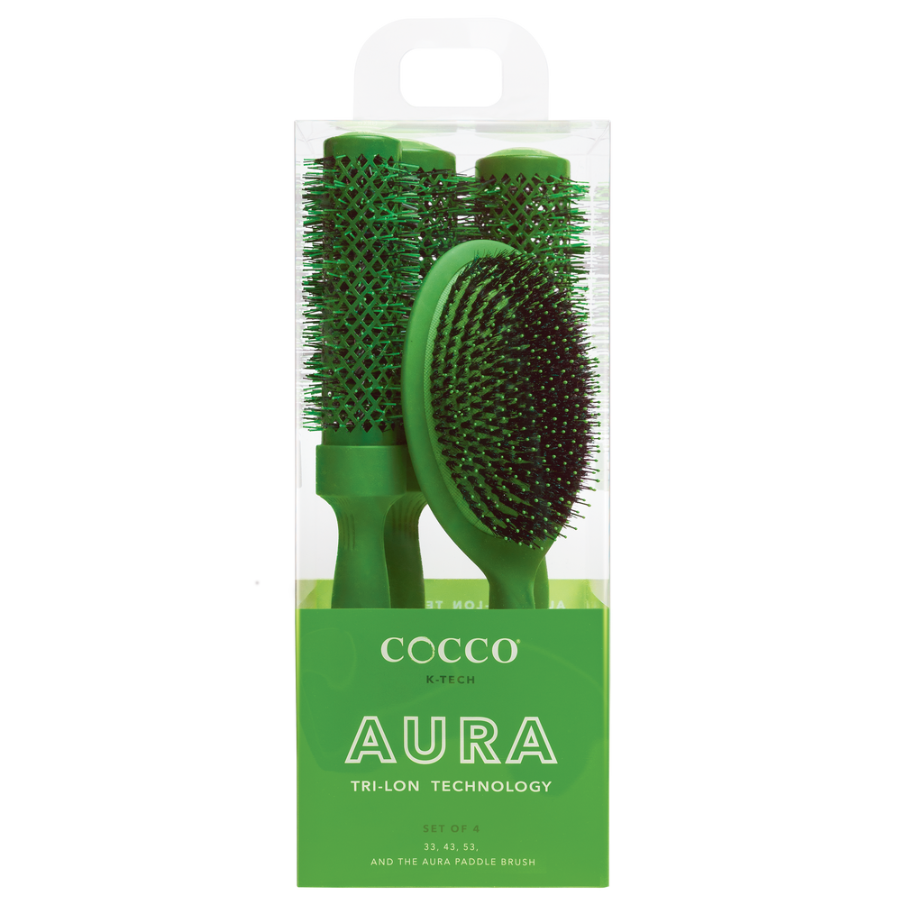 COCCO® Aura Brush Set (Green) Cocco Hair Professional