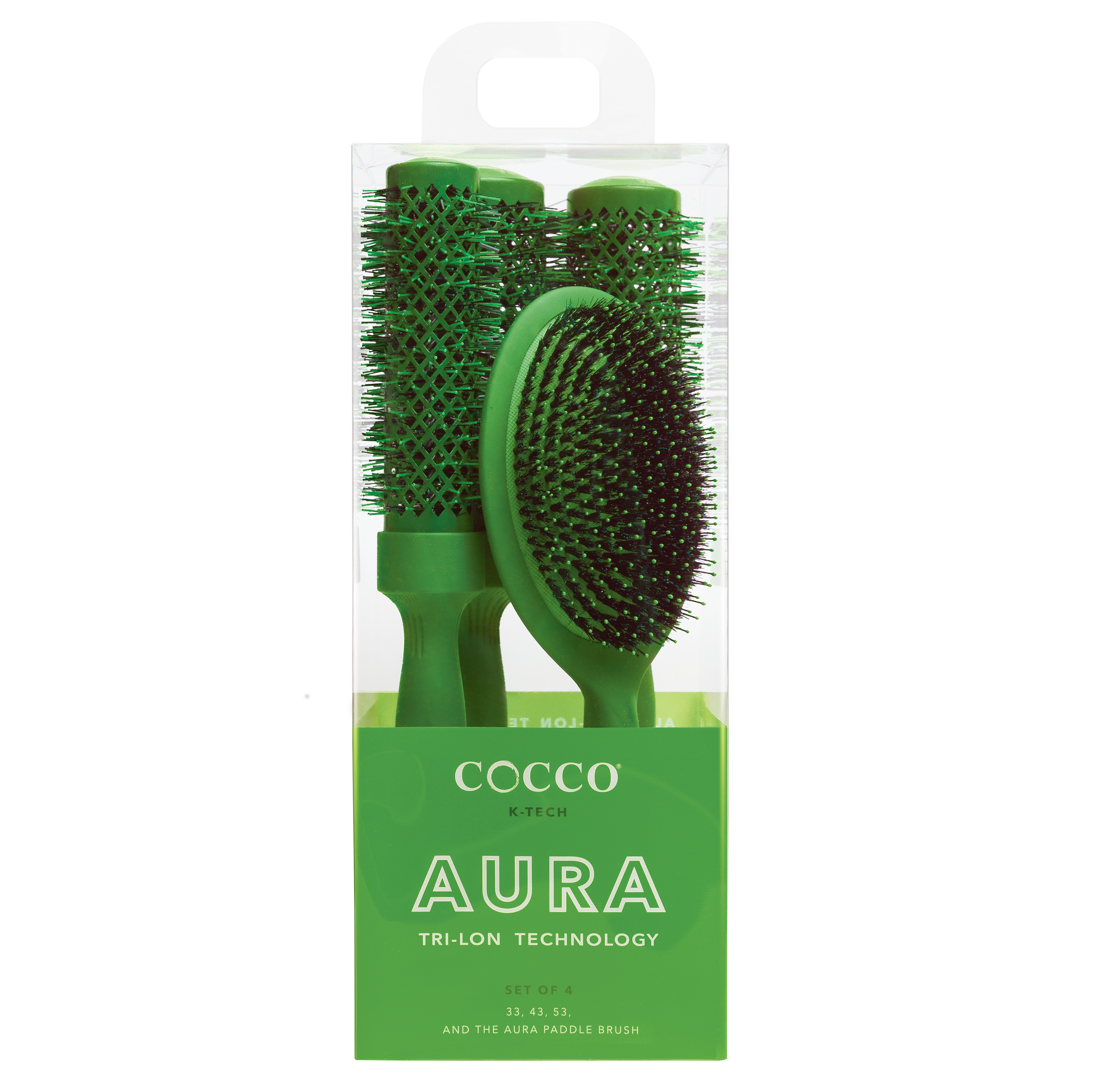 COCCO® Aura Brush Set (Green) Cocco Hair Professional