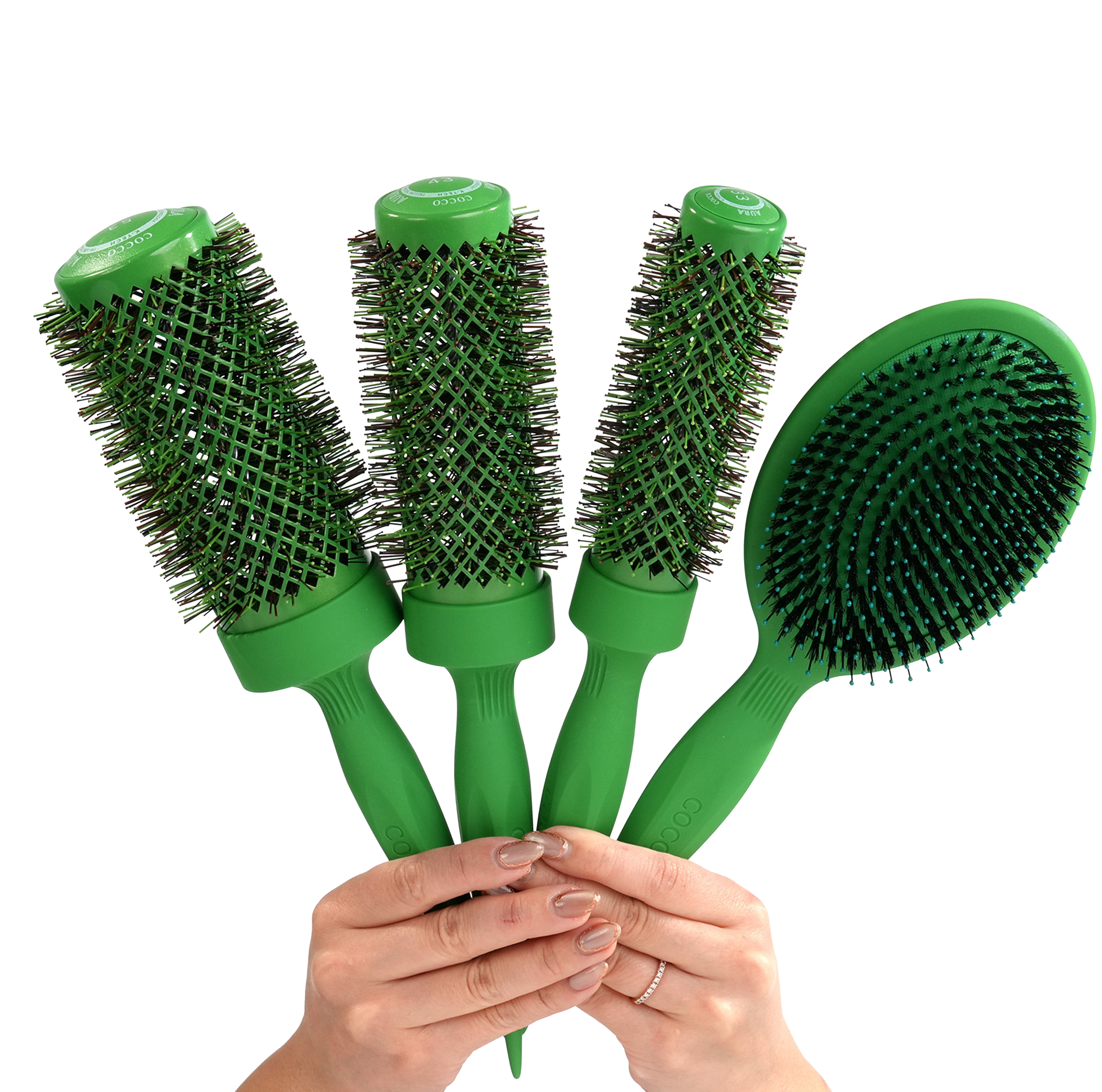 COCCO® Aura Brush Set (Green) Cocco Hair Professional