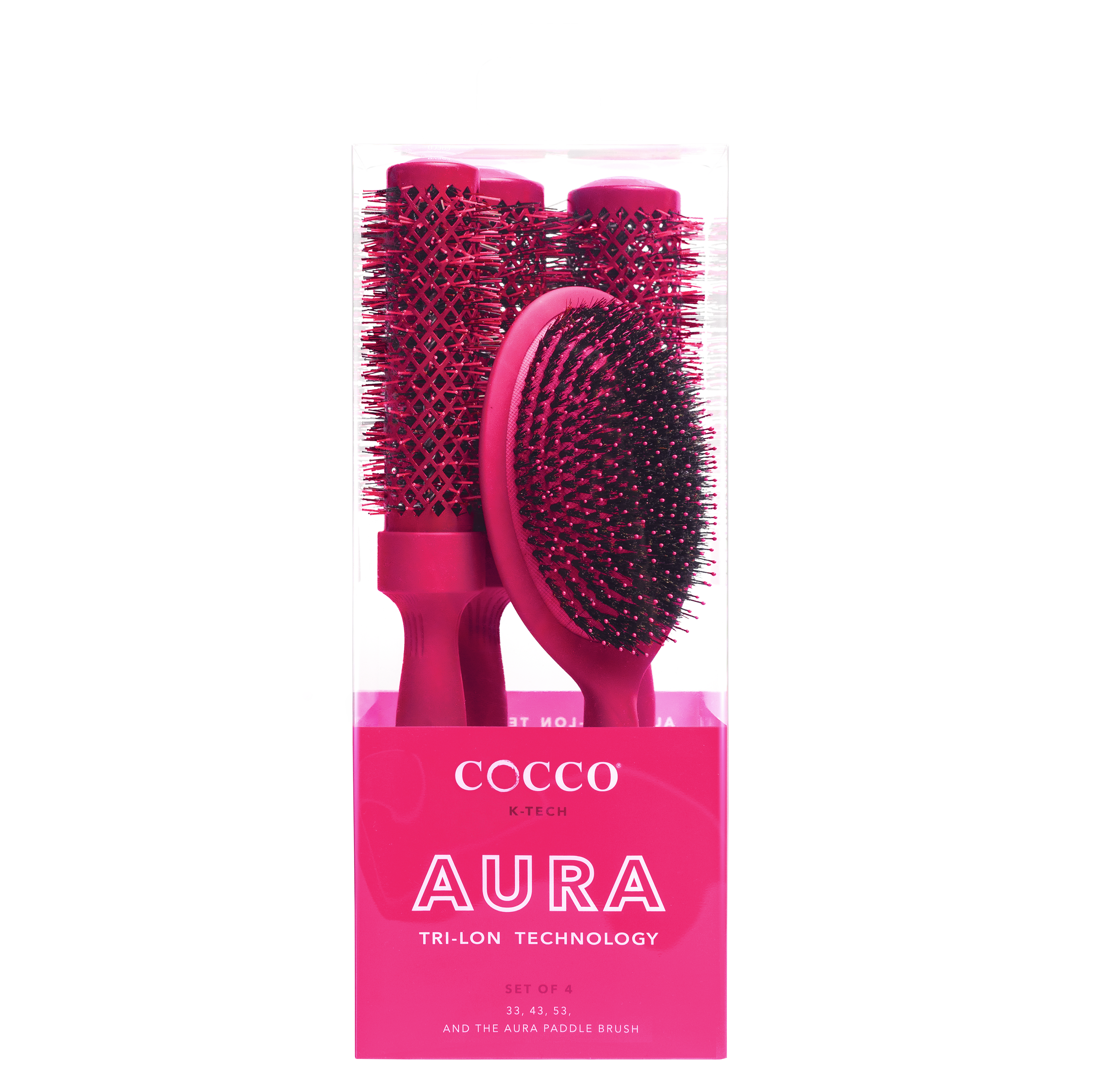 COCCO® Aura Brush Set (Pink) Cocco Hair Professional