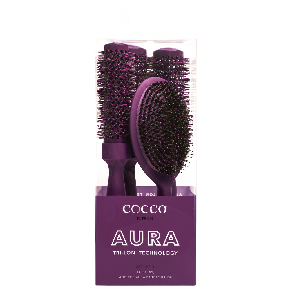COCCO® Aura Brush Set (Purple) Cocco Hair Professional