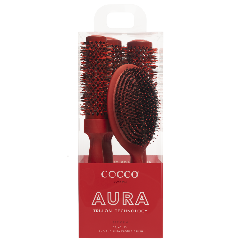 COCCO® Aura Brush Set (Red) Cocco Hair Professional