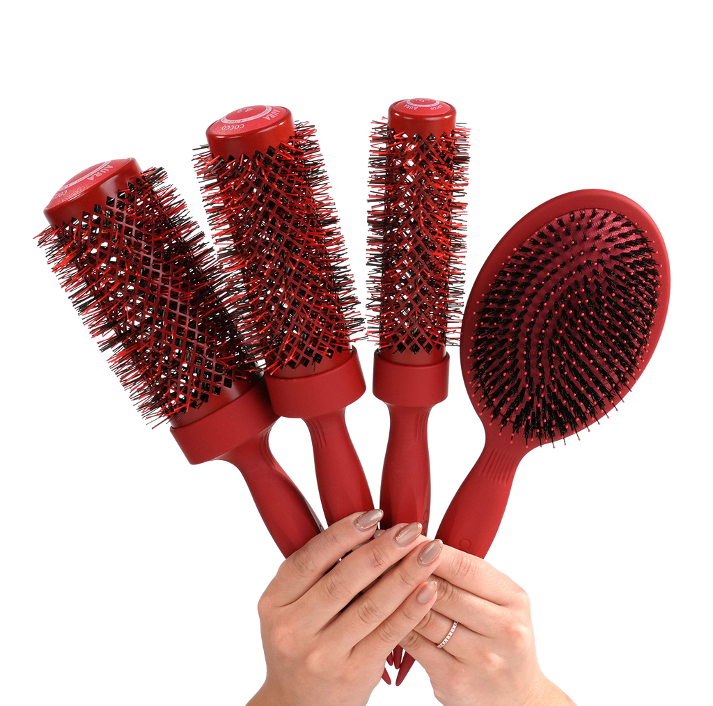 COCCO® Aura Brush Set (Red) Cocco Hair Professional