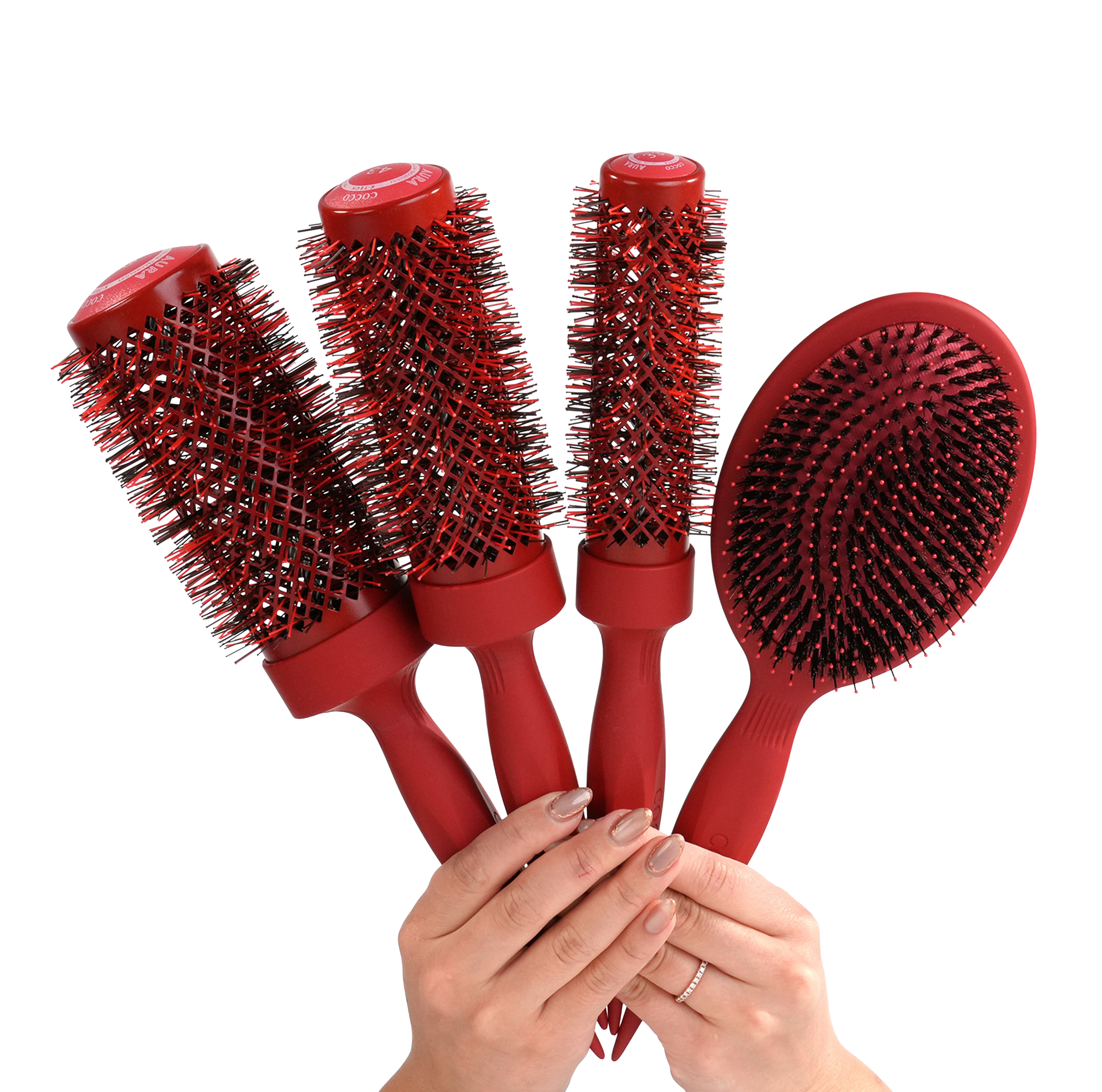 COCCO® Aura Brush Set (Red) Cocco Hair Professional
