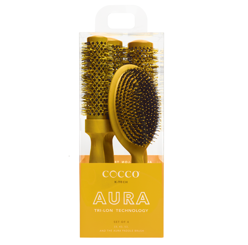 COCCO® Aura Brush Set (Yellow) Cocco Hair Professional