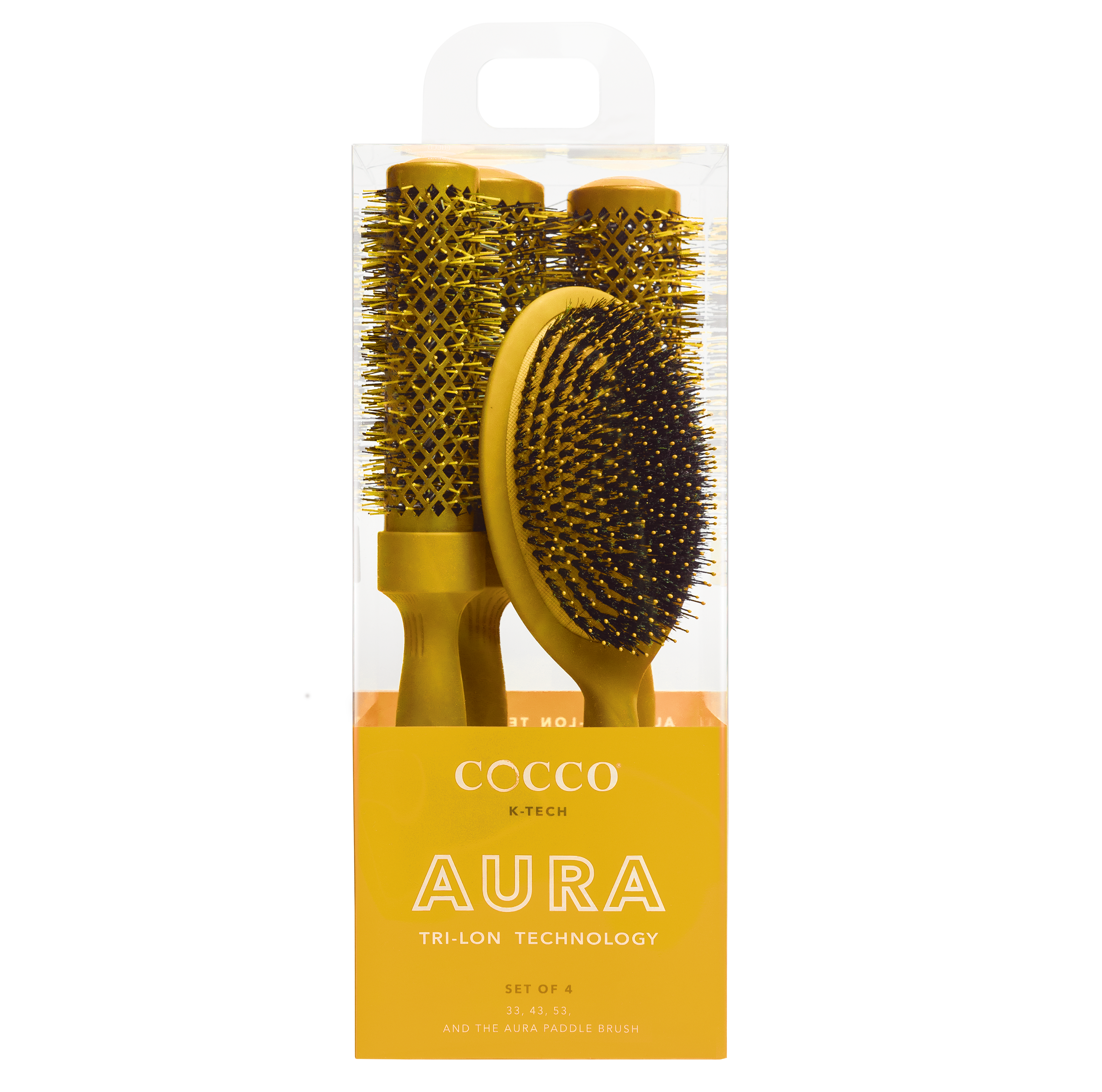 COCCO® Aura Brush Set (Yellow) Cocco Hair Professional