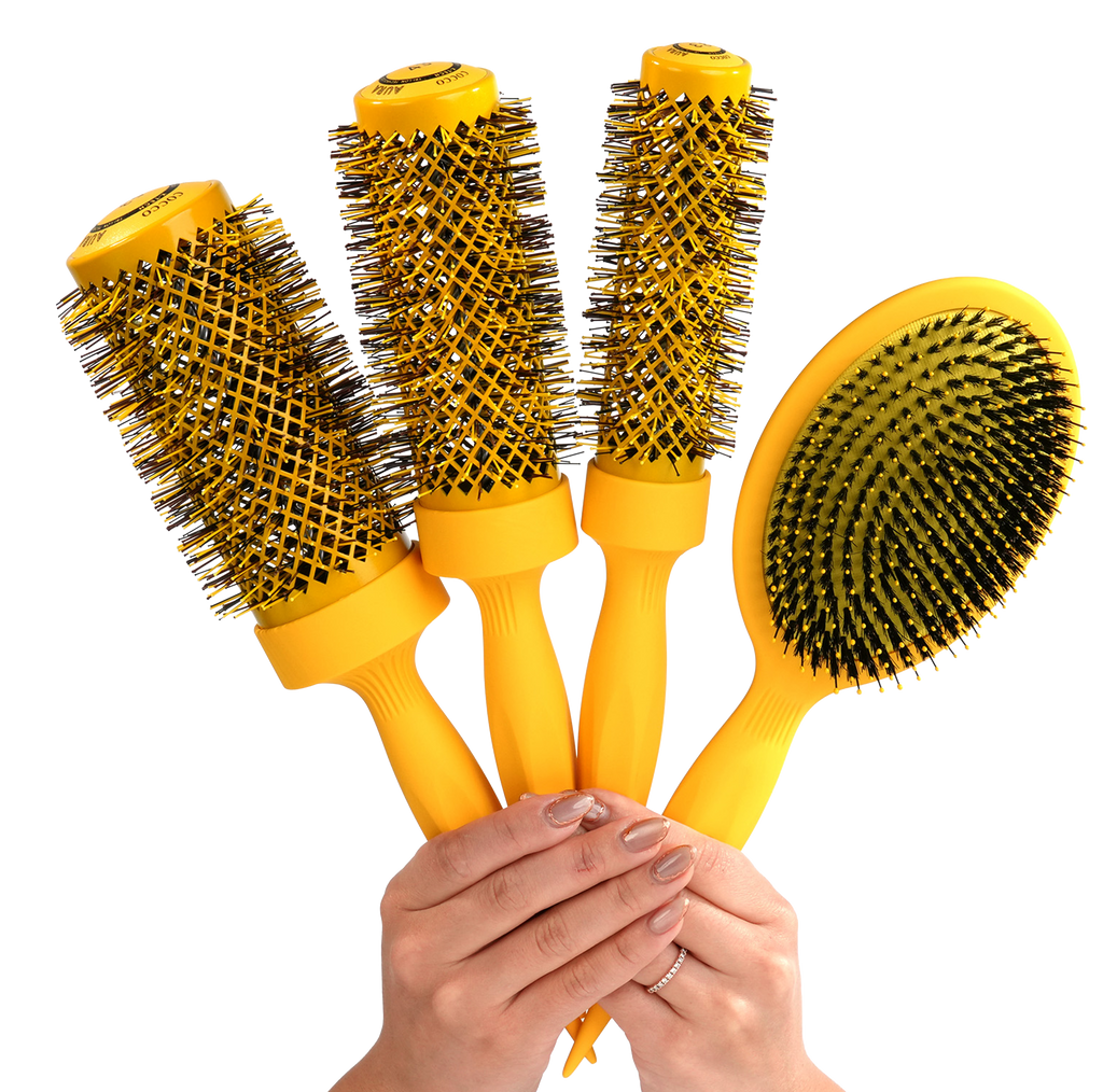 COCCO® Aura Brush Set (Yellow) Cocco Hair Professional