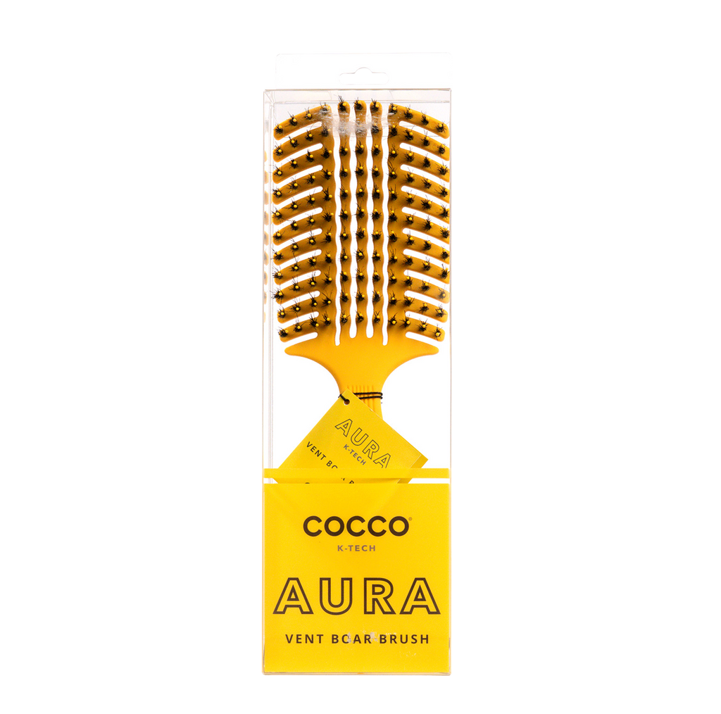 COCCO® Aura Vent Boar Brush (Yellow) Cocco Hair Professional