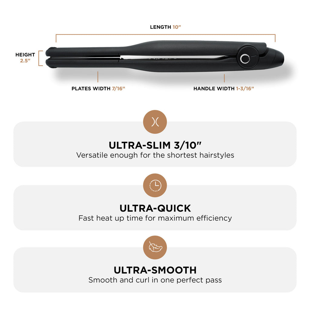 COCCO® Stiletto 3/10" Flat Iron Cocco Hair Professional