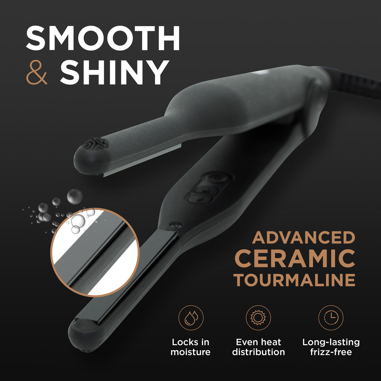 COCCO® Stiletto 3/10" Flat Iron Cocco Hair Professional