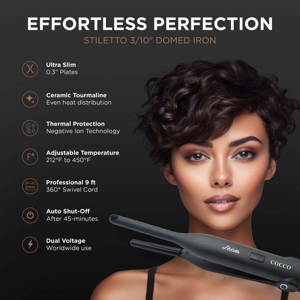 COCCO® Stiletto 3/10" Domed Flat Iron